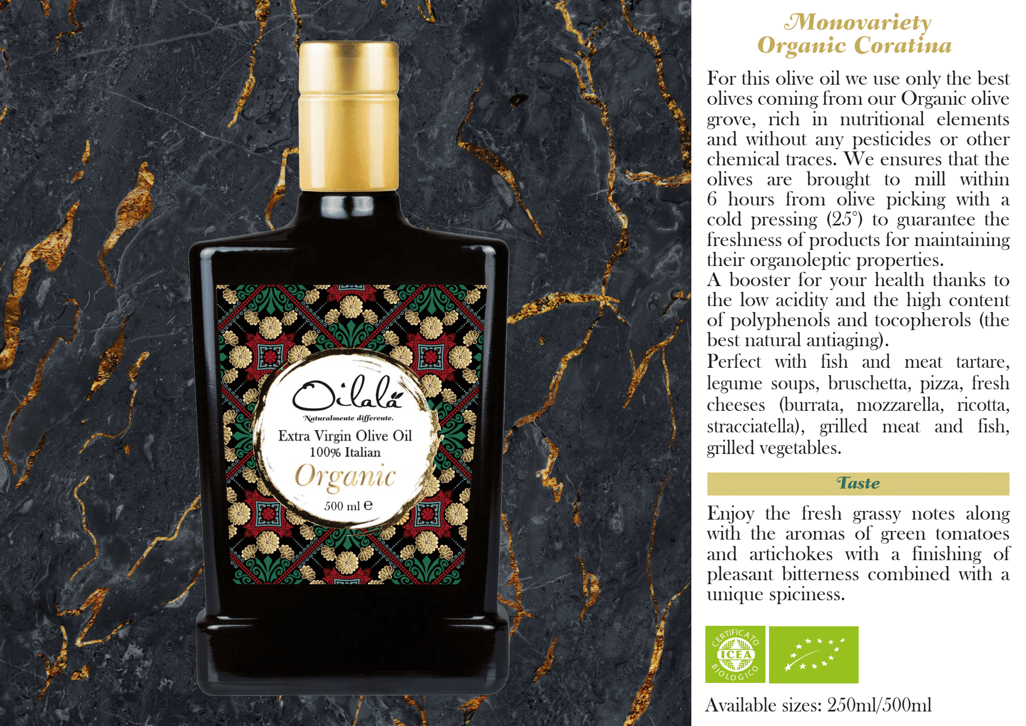 Organic Extra Virgin Olive Oil 2024/25 500ml