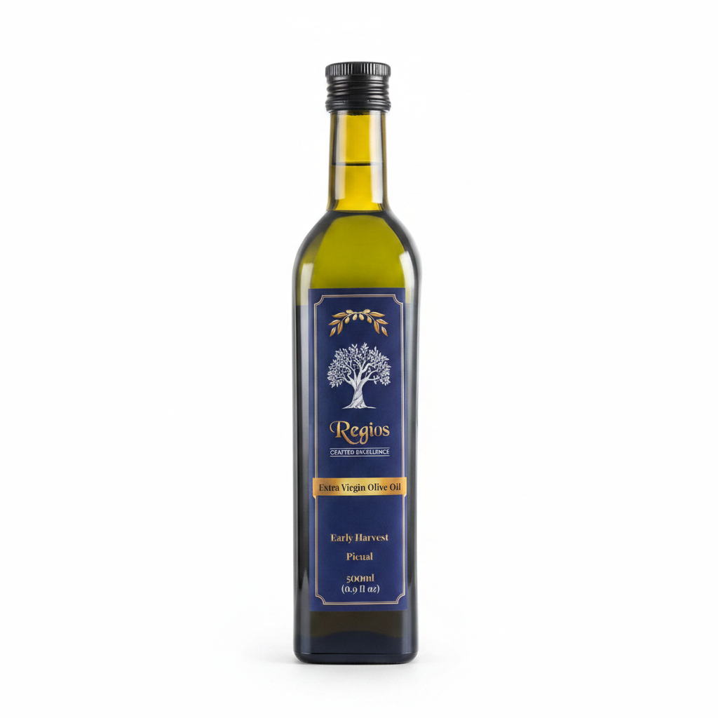 Regios Picual Extra Virgin Olive Oil – Harvest 2024/25, Tierra Laguna Family Farm, Andalucía Spain (500ml)